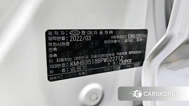 Hyundai Casper id 4401734 из Кореи 19