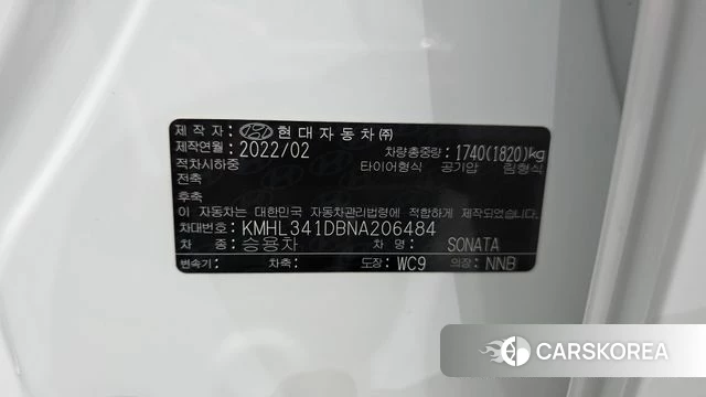 Hyundai Sonata (DN8) id 4195637 из Кореи 21