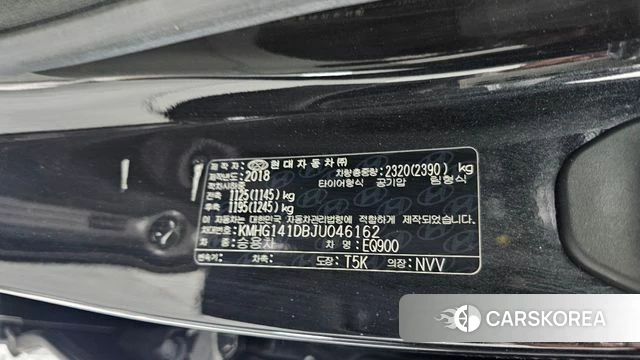 Genesis EQ900 id 4850214 из Кореи 21