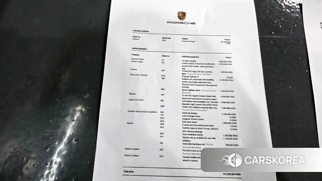 Porsche Cayenne (PO536) id 4223939 из Кореи 22