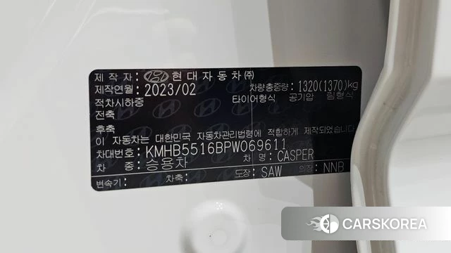 Hyundai Casper id 4768306 из Кореи 22