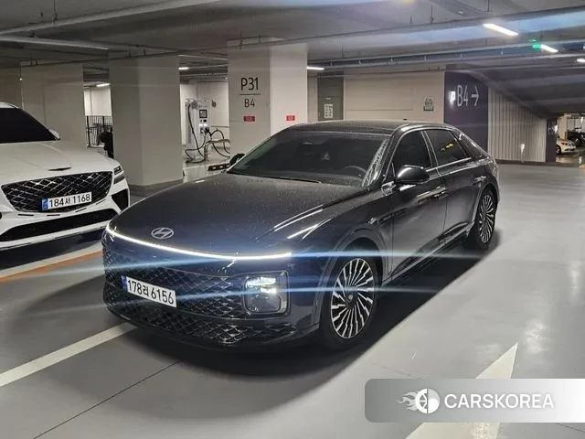 Hyundai Grandeur Hybrid (GN7) 2023 Черный из Кореи, фото 3
