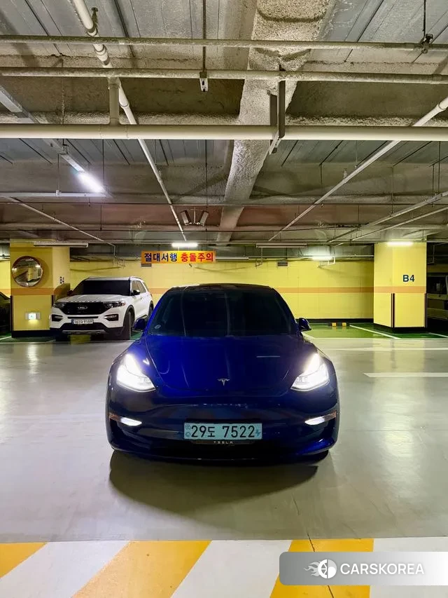Tesla Model 3 2020 Синий из Кореи, фото 5