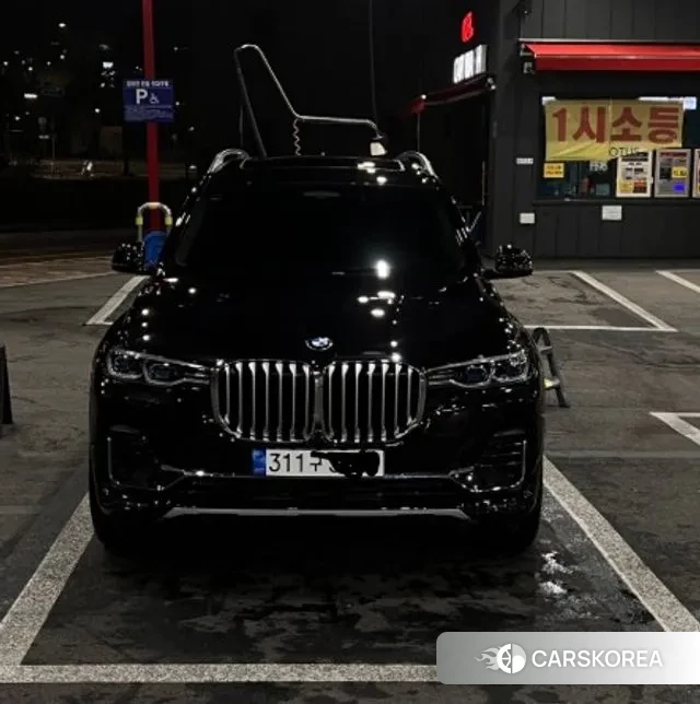 BMW X7 (G07) 2022 Черный из Кореи, фото 3