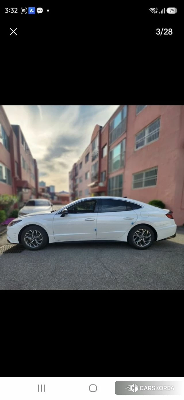 Hyundai Sonata (DN8) 2022 Белый из Кореи, фото 3