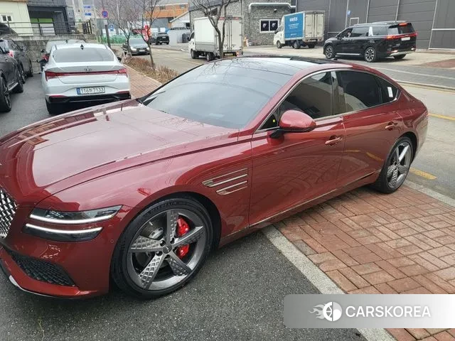 Genesis G80 (RG3) 2023 Оранжевый из Кореи, фото 3