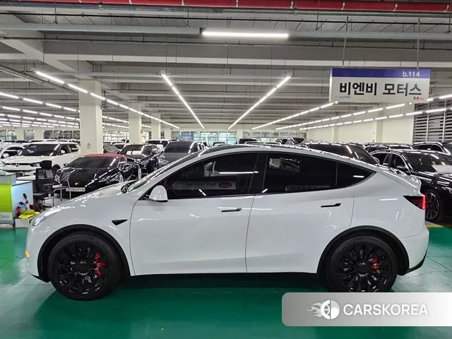 Tesla Model Y 2021 Белый из Кореи, фото 6