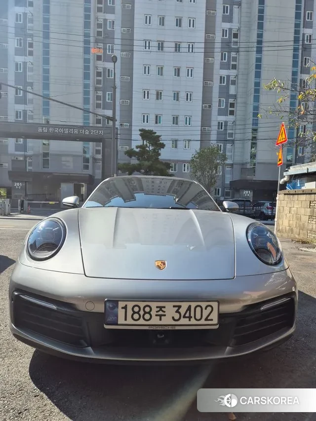 Porsche 911(992) 2024 Серебристо-серый из Кореи, фото 6