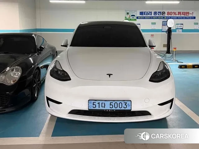 Tesla Model Y 2023 Белый из Кореи, фото 3