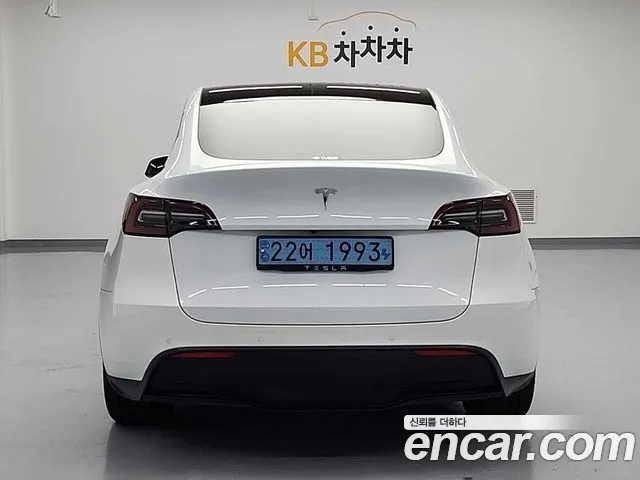 Tesla Model Y 2021 Белый из Кореи, фото 6