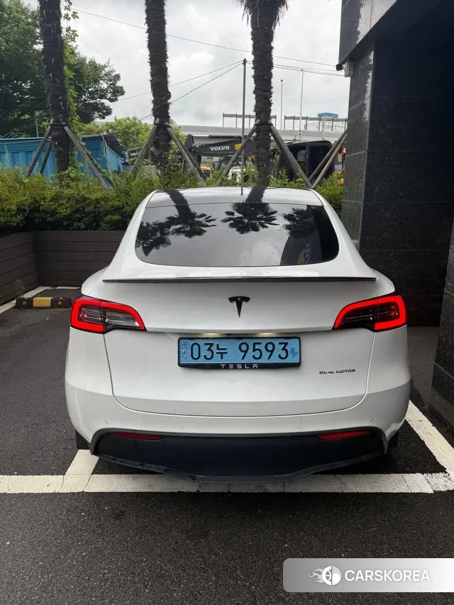 Tesla Model Y 2021 Белый из Кореи, фото 3