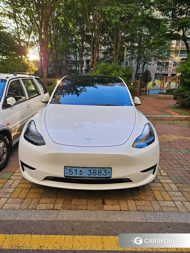 Tesla Model Y 2023 Белый из Кореи, фото 4