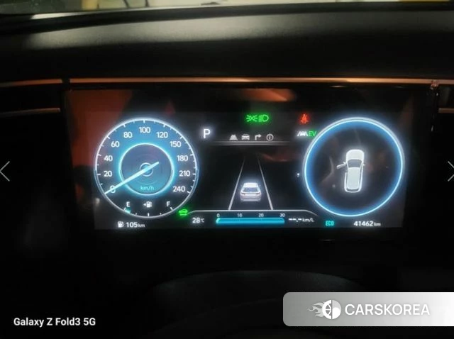 Hyundai Tucson Hybrid (NX4) 2022 Серый из Кореи, фото 3