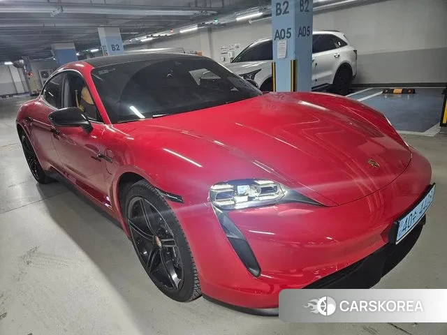 Porsche Taycan 2022 Красный из Кореи, фото 3