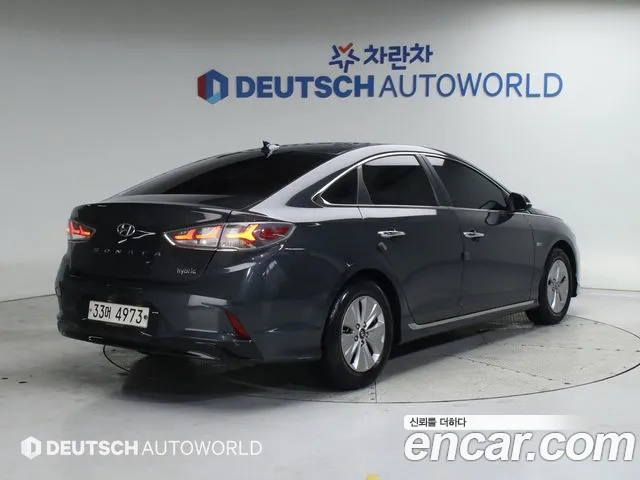 Hyundai Sonata New Rise Hybrid 2018 Серый из Кореи, фото 4