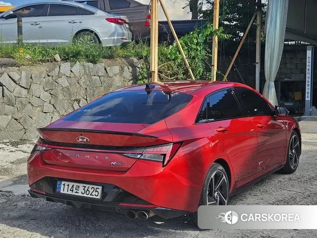 Hyundai Avante (CN7) 2022 Красный из Кореи, фото 3