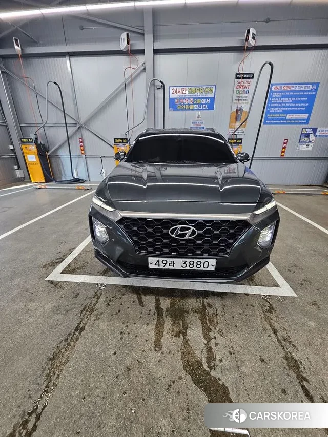 Hyundai Santa Fe TM 2018 Светло-зеленый из Кореи, фото 3