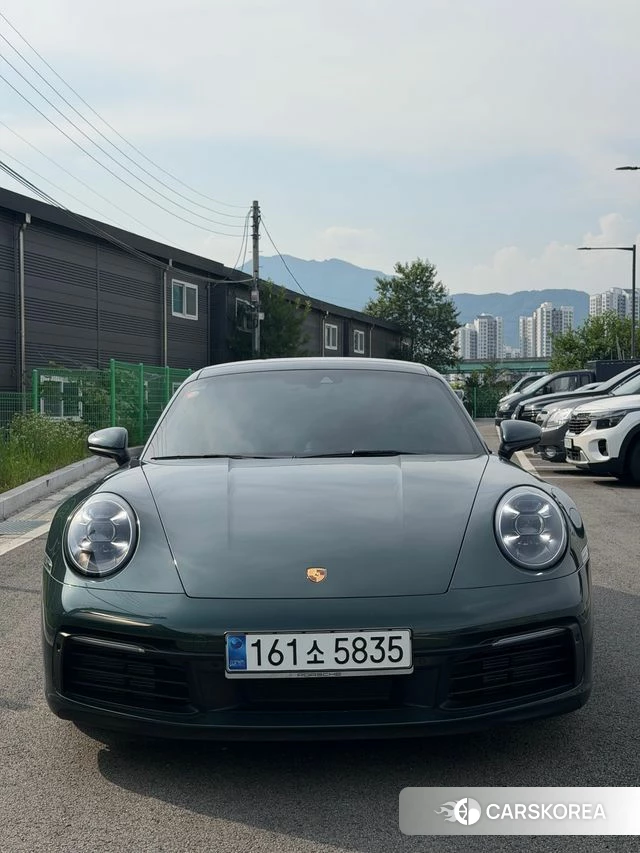 Porsche 911(992) 2020 Темно-зеленый из Кореи, фото 3