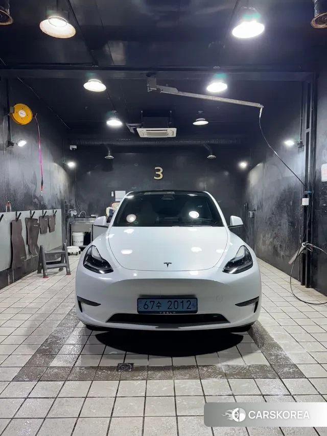 Tesla Model Y 2024 Белый из Кореи, фото 3