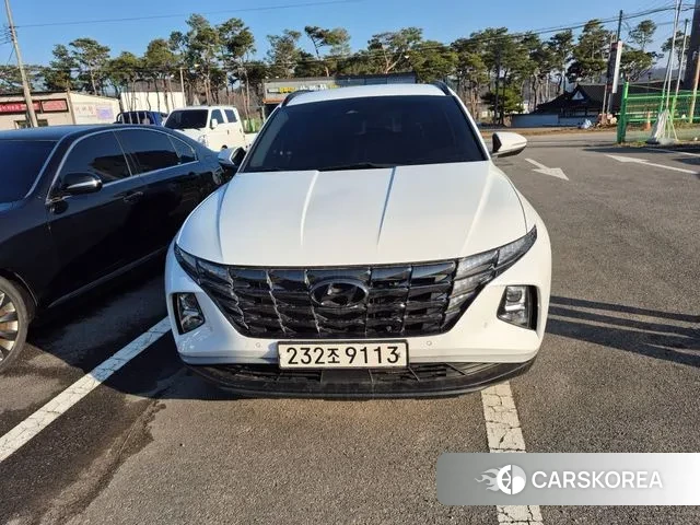 Hyundai Tucson Hybrid (NX4) 2020 Белый из Кореи, фото 3