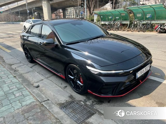 Hyundai The New Avante (CN7) 2024 Черный из Кореи, фото 3