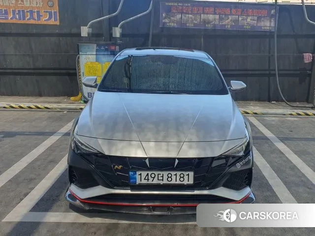 Hyundai Avante (CN7) 2022 Небесно-голубой из Кореи, фото 3