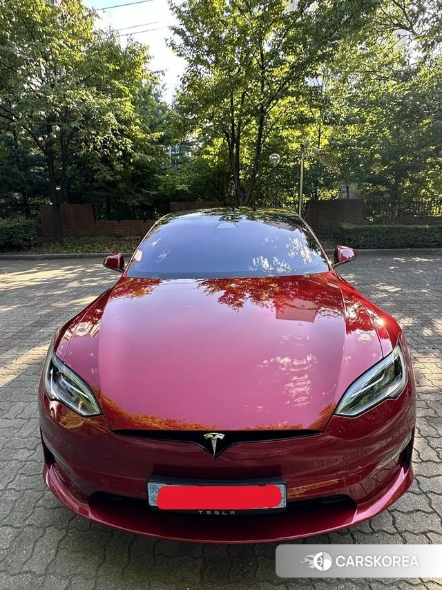 Tesla Model S 2024 Красный из Кореи, фото 4