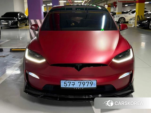 Tesla Model X 2024 Красный из Кореи, фото 3