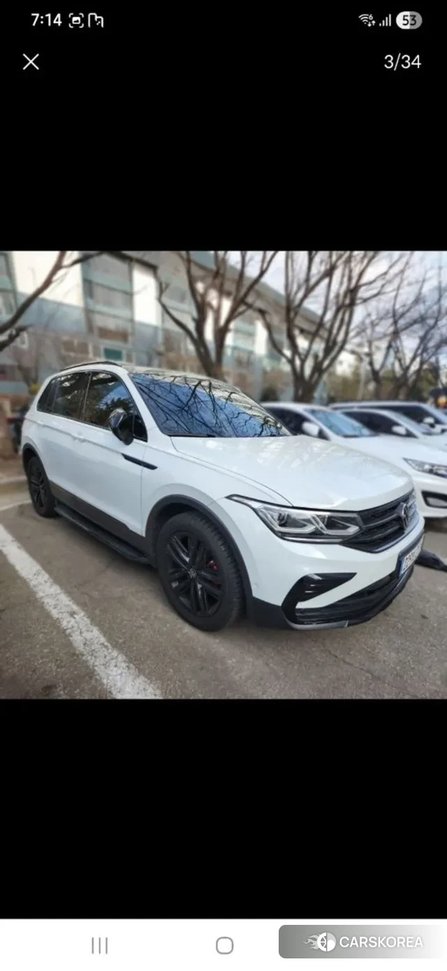 Volkswagen Tiguan second Generation 2023 Белый из Кореи, фото 3