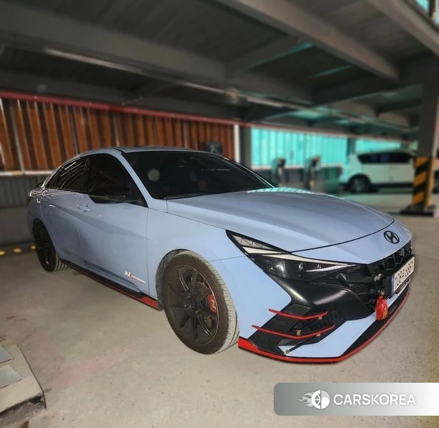 Hyundai Avante (CN7) 2022 Синий из Кореи, фото 4