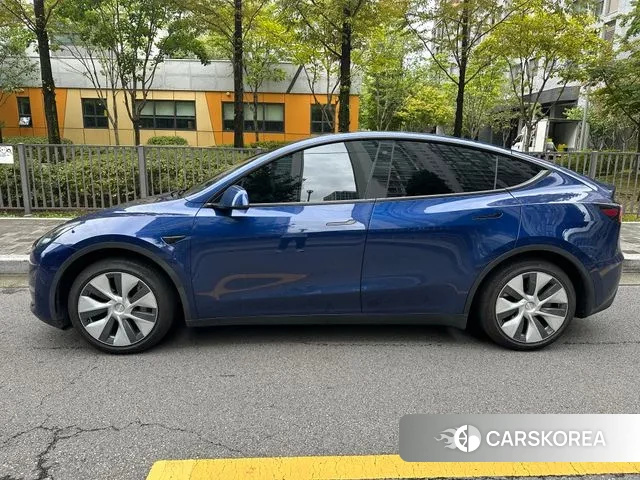 Tesla Model Y 2021 Синий из Кореи, фото 6