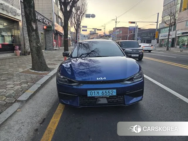 Kia EV6 2022 Синий из Кореи, фото 3