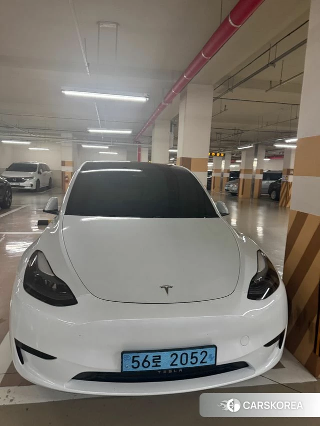 Tesla Model Y 2024 Белый из Кореи, фото 4