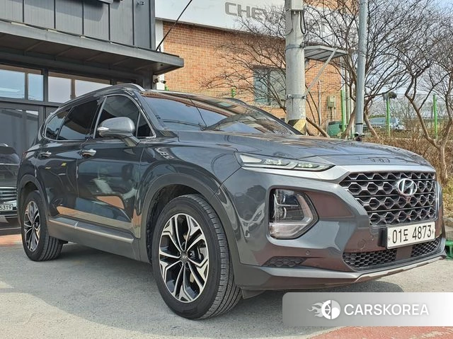 Hyundai Santa Fe TM 2018 Темно-зеленый из Кореи, фото 4