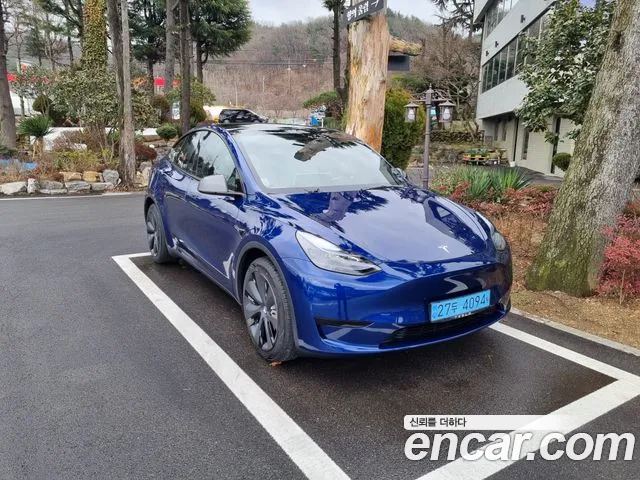 Tesla Model Y 2023 Синий из Кореи, фото 5