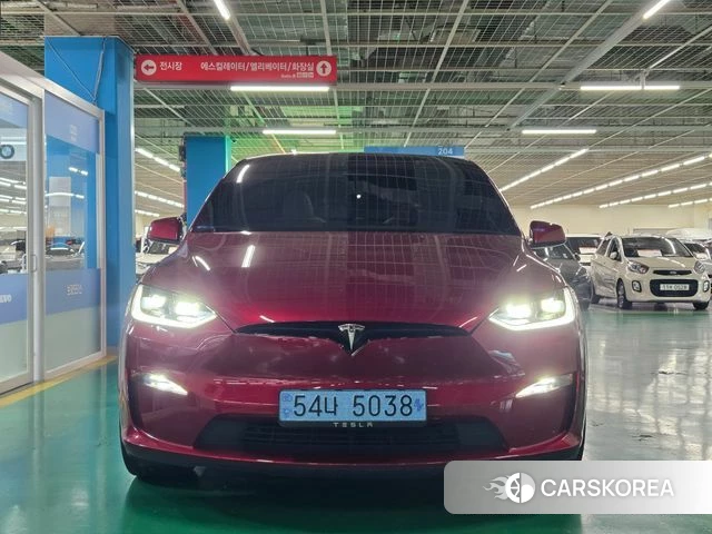 Tesla Model X 2023 Красный из Кореи, фото 5