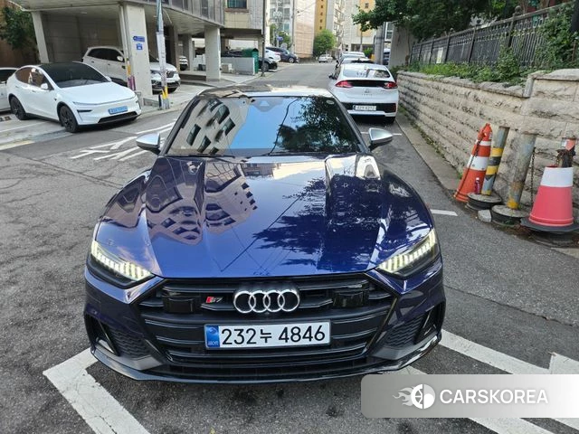 Audi S7 (4K) 2021 Синий из Кореи, фото 3