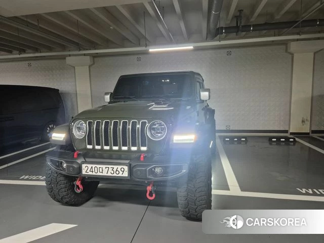 Jeep Wrangler (JL) 2020 Темно-зеленый из Кореи, фото 3