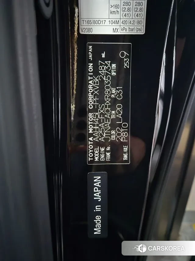 Toyota Alphard 4th Generation 2024 Черный из Кореи, фото 3