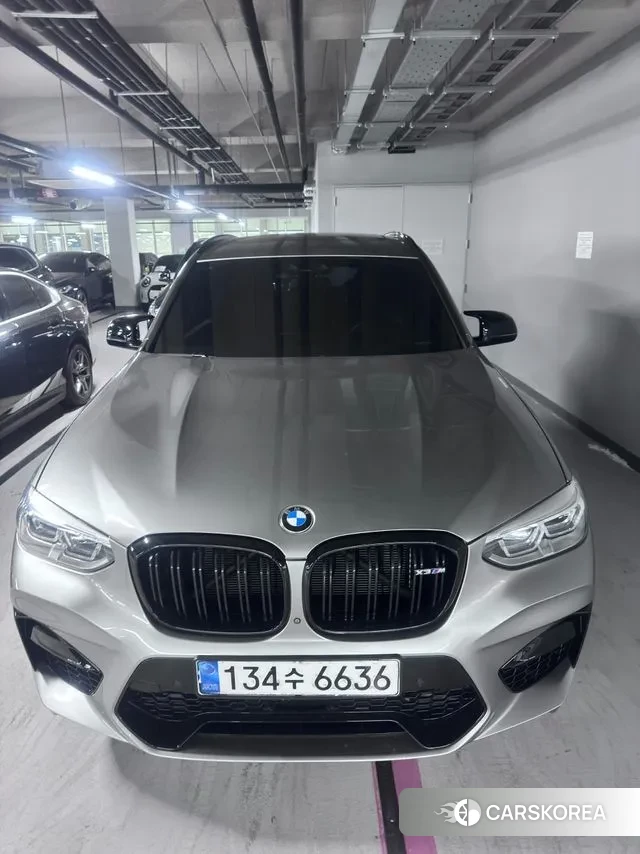 BMW X3M (G01) 2020 Серебристо-серый из Кореи, фото 3