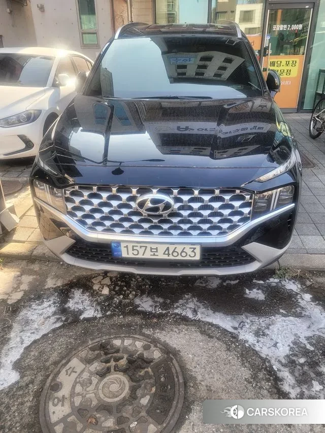 Hyundai The New Santa Fe 2021 Черный из Кореи, фото 3