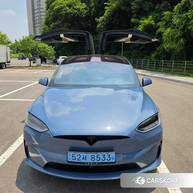 Tesla Model X 2026 Небесно-голубой из Кореи, фото 3