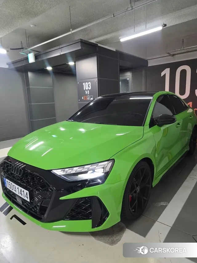 Audi RS3 (8Y) 2025 Зеленый из Кореи, фото 3