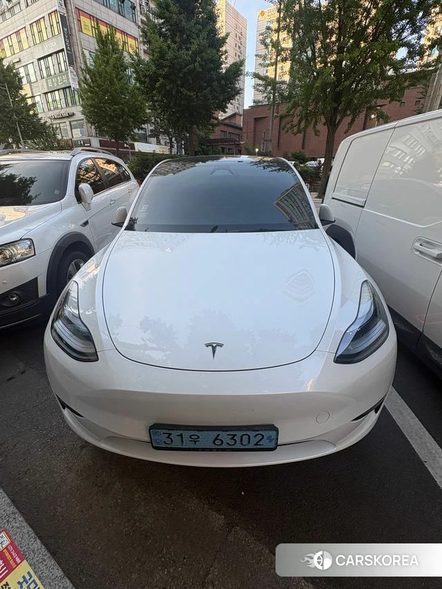 Tesla Model Y 2024 Белый из Кореи, фото 3