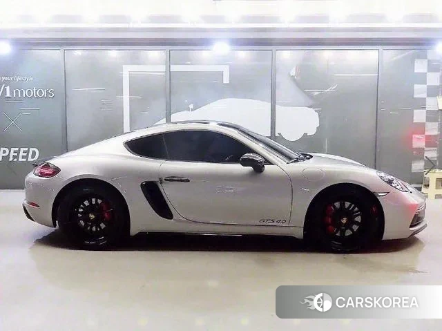 Porsche 718 Cayman 2021 Серебристо-серый из Кореи, фото 3