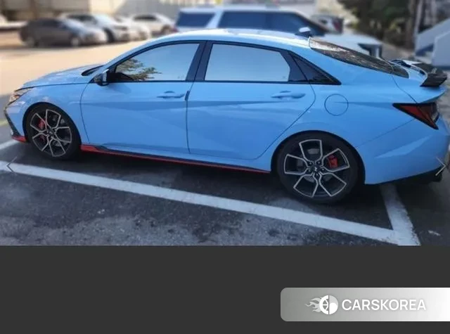 Hyundai Avante (CN7) 2022 Небесно-голубой из Кореи, фото 3