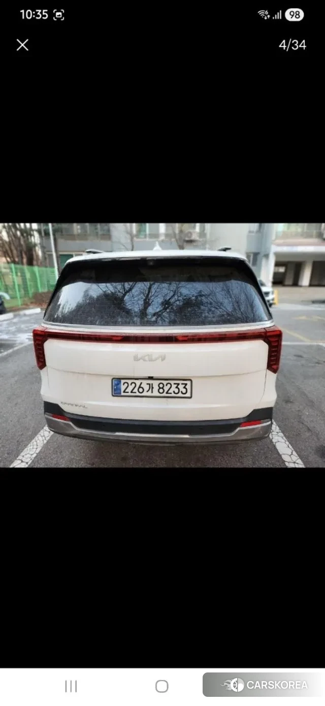 Kia The New Carnival 4th Generation 2024 Белый из Кореи, фото 3