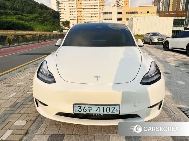 Tesla Model Y 2022 Белый из Кореи, фото 6