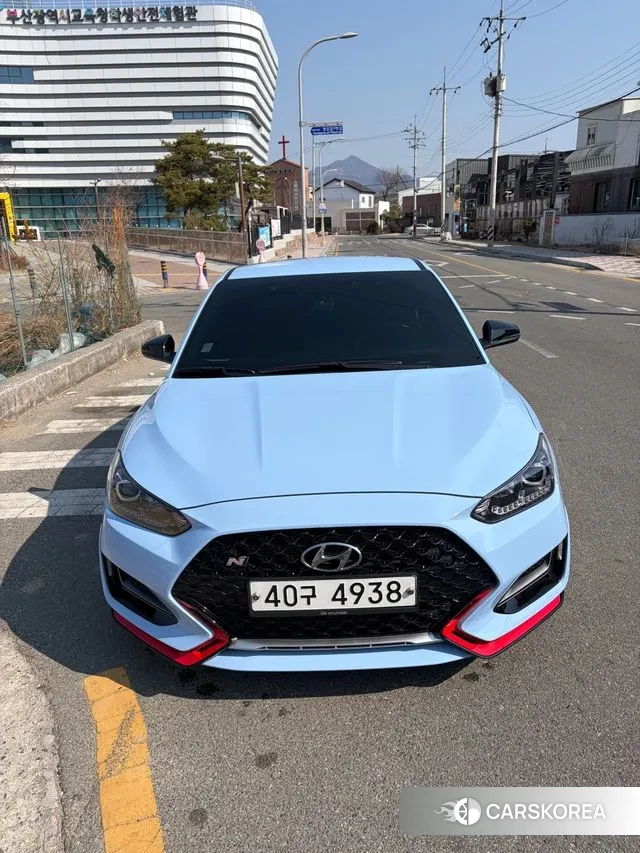 Hyundai Veloster (JS) 2018 Небесно-голубой из Кореи, фото 3
