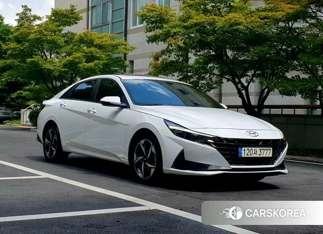 Hyundai Avante (CN7) 2023 Белый из Кореи, фото 3